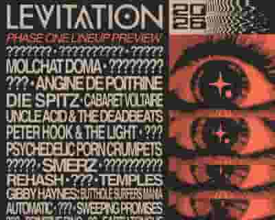 Levitation 2026 tickets blurred poster image