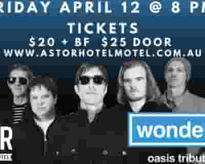 Wonderwall Oasis tickets blurred poster image