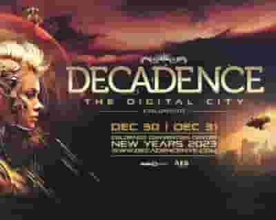 Decadence 2023 tickets blurred poster image