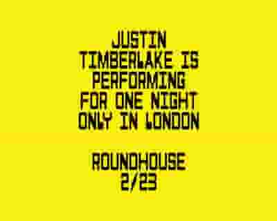Justin Timberlake tickets blurred poster image