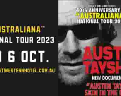 Austen Tayshus 40th Anniversary "Australiana" National Tour 2023 tickets blurred poster image