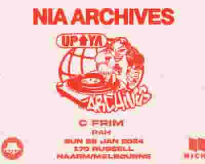 Nia Archives tickets blurred poster image