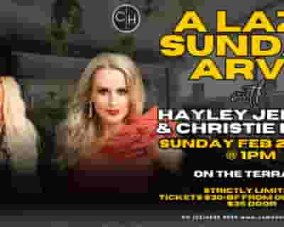 A Lazy Sunday Arvo with Christie Lamb & Hayley Jensen tickets blurred poster image