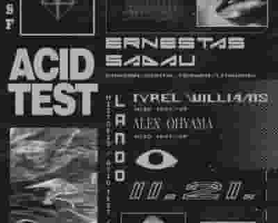 Acid Test: Ernestas Sadau tickets blurred poster image