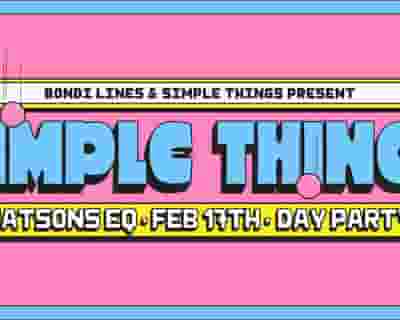 SIMPLE THINGS x Bondi Lines 100k by DAY tickets blurred poster image
