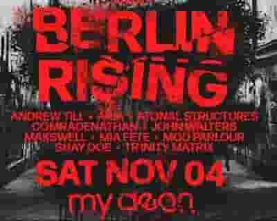 BERLIN RISING 4.0 tickets blurred poster image