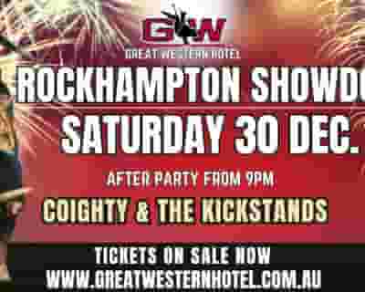 Great Western Hotel Rockhampton Showdown Bull Ride tickets blurred poster image