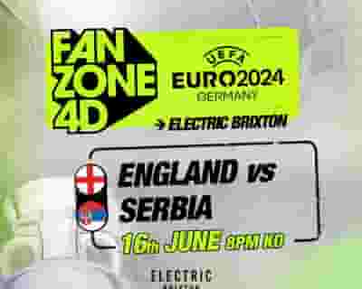 EURO 2024: England Vs Serbia At Electric Brixton tickets blurred poster image