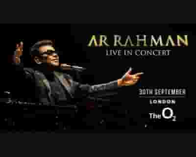 A.R. Rahman tickets blurred poster image