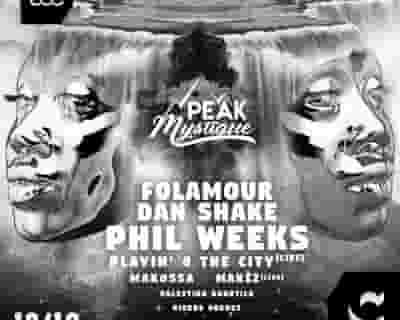 Claire ADE 2019 - Peak Mystique: Phil Weeks / Folamour / Dan Shake tickets blurred poster image