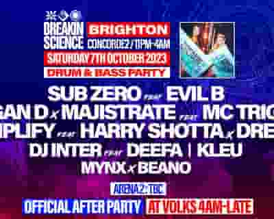 Breakin Science Brighton tickets blurred poster image