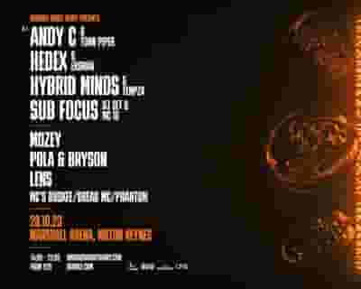 WAH Halloween Andy C, Hedex, Hybrid Minds, Sub Focus tickets blurred poster image