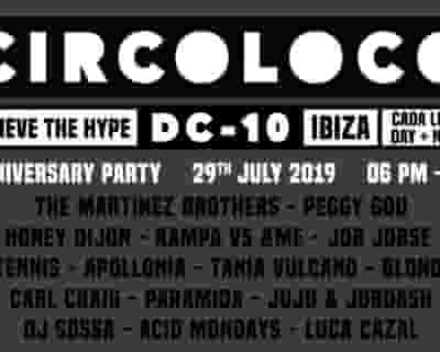 Circoloco Ibiza tickets blurred poster image