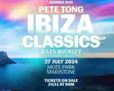 Pete Tong tickets blurred poster image