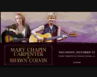 Mary Chapin Carpenter and Shawn Colvin tickets blurred poster image