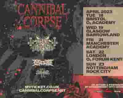 Cannibal Corpse tickets blurred poster image