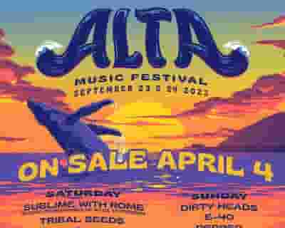 Alta Music Festival tickets blurred poster image
