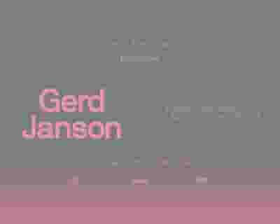 Goodroom with Gerd Janson tickets blurred poster image