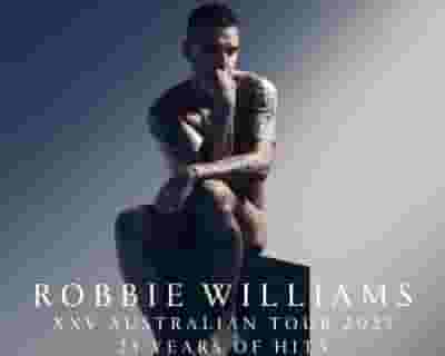 Robbie Williams tickets blurred poster image
