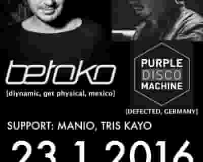 Betoko & Purple Disco Machine tickets blurred poster image