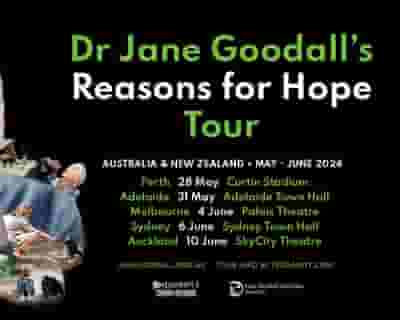 Dr Jane Goodall tickets blurred poster image