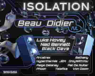 Isolation - Beau Didier tickets blurred poster image