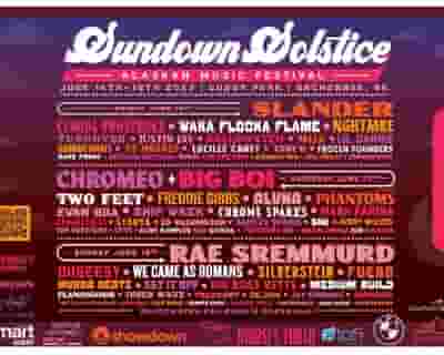 Sundown Solstice Festival tickets blurred poster image