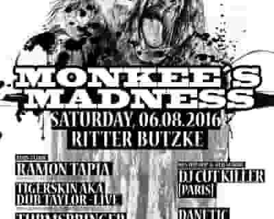 4 Years Monkees Madness with Ramon Tapia, Tigerskin Live, Turmspringer, DJ Cut Killer (Paris) tickets blurred poster image