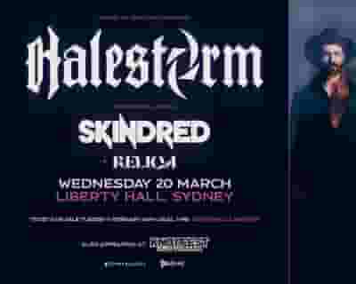 Halestorm tickets blurred poster image