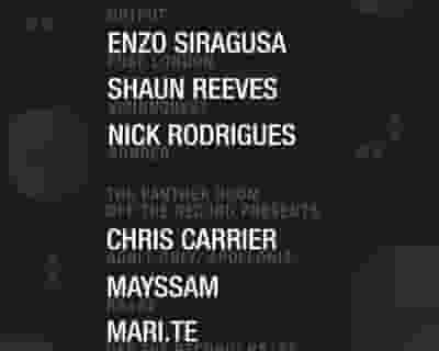 Enzo Siragusa/ Shaun Reeves/ Nick Rodrigues at Output and Off The Record in The Panther Room tickets blurred poster image