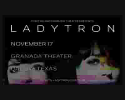Ladytron tickets blurred poster image