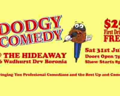 Dodgy Comedy tickets blurred poster image