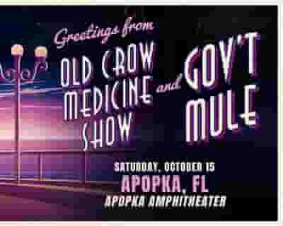 Old Crow Medicine and Gov’t Mule tickets blurred poster image