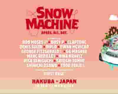 Snow Machine Hakuba 2024 tickets blurred poster image