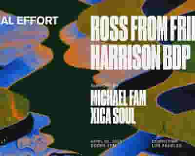 Minimal Effort: Ross from Friends and Harrison BDP tickets blurred poster image