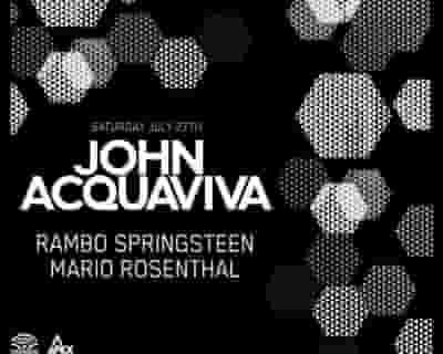 John Acquaviva tickets blurred poster image