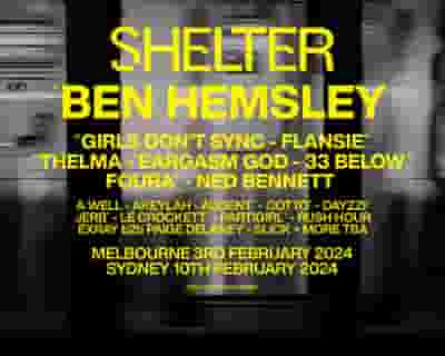 Shelter - Sydney/Eora tickets blurred poster image