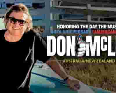 Don McLean tickets blurred poster image