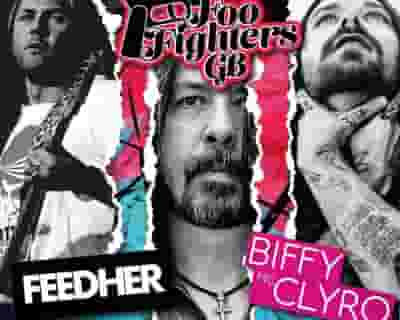 Foo Fighters GB tickets blurred poster image