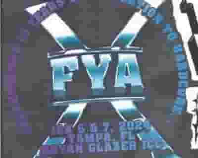 FYA X tickets blurred poster image