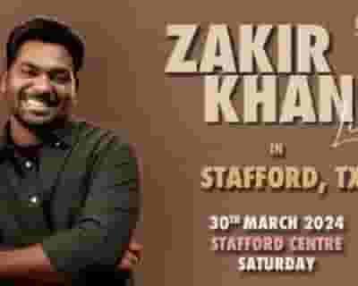 Zakir Khan tickets blurred poster image