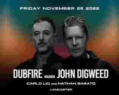 Dubfire B2B John Digweed tickets blurred poster image