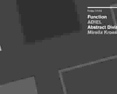 Shelter; Function, Adiel, Abstract Division, Mirella Kroes tickets blurred poster image