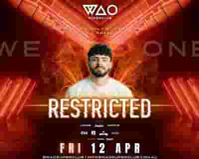 RESTRICTED tickets blurred poster image