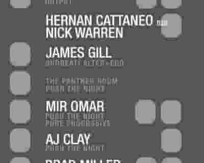 Hernan Cattaneo b2b Nick Warren/ James Gill and Push The Night in The Panther Room tickets blurred poster image