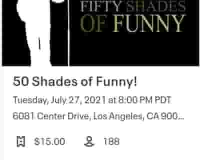 50 Shades of Funny tickets blurred poster image