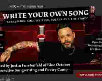 Write Your Own Song - Hosted by Justin Furstenfeld of Blue October tickets blurred poster image
