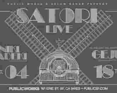 Satori, Geju & Niki Sadeki: presented by PW & Below Radar tickets blurred poster image