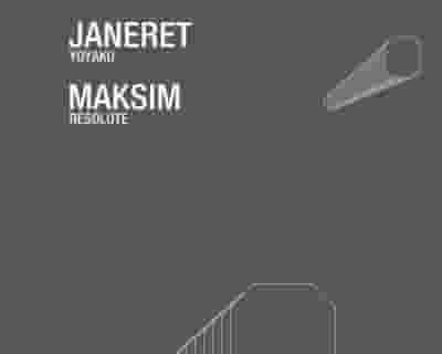 Insight - Janeret/ Maksim in The Panther Room tickets blurred poster image