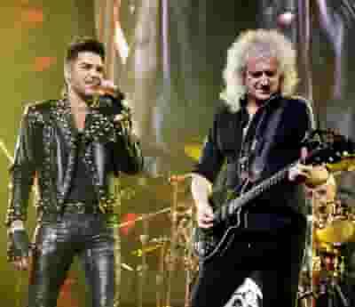 Queen + Adam Lambert blurred poster image